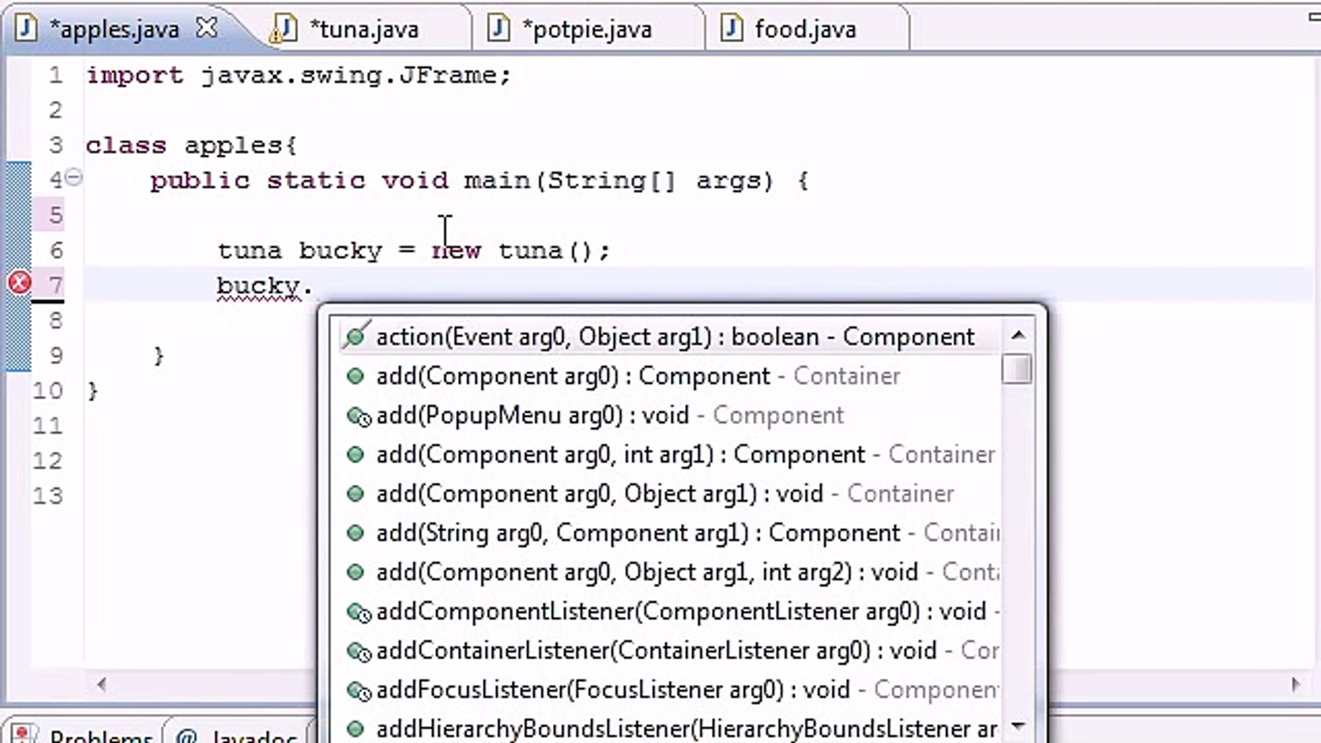 Java Programming Tutorial - 54 - Event Handler Program