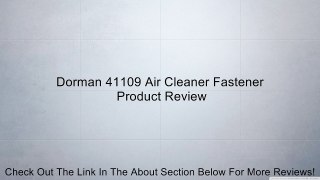 Dorman 41109 Air Cleaner Fastener Review