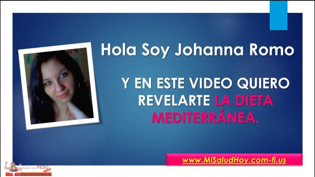 Dietas para adelgazar en una Semana - Dieta Mediterránea 2015 video HD