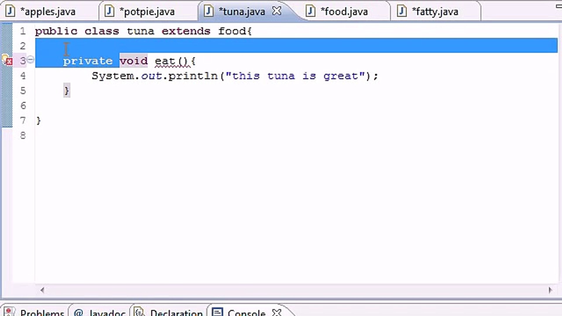 Java Programming Tutorial - 57 - Overriding Rules