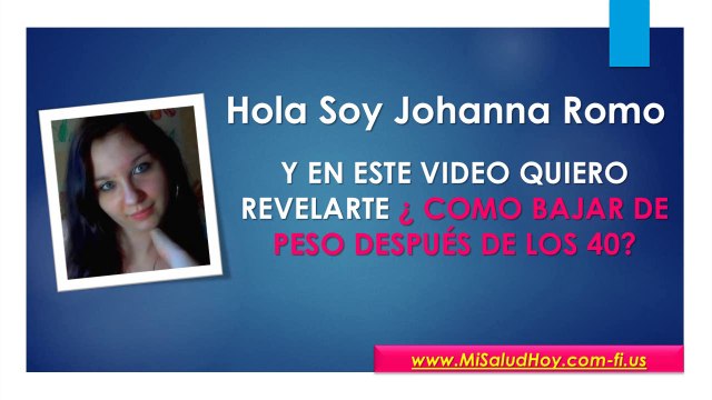 Dieta para Bajar 10 kilos - Como Bajar de Peso Después de los 40 Años 2015