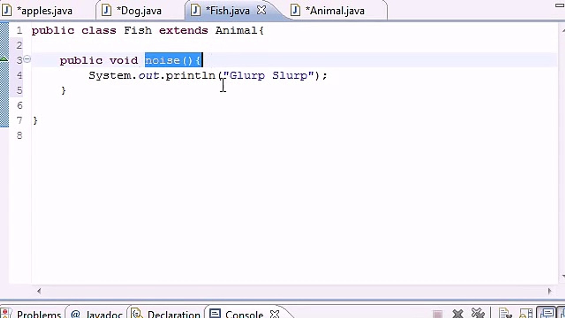 Java Programming Tutorial - 61 - Simple Polymorphic Program