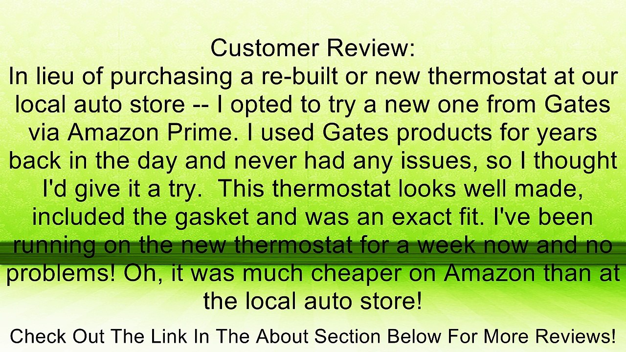 Gates 33910 Thermostat Housing Review