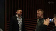 McGregor teammate Paddy Holohan confronts Ricardo Lamas backstage