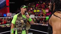 John Cena confronts Roman Reigns- Raw, July 14, 2014