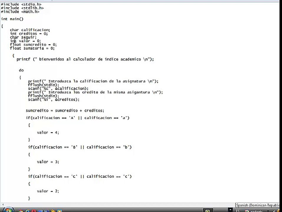 calculador de indice