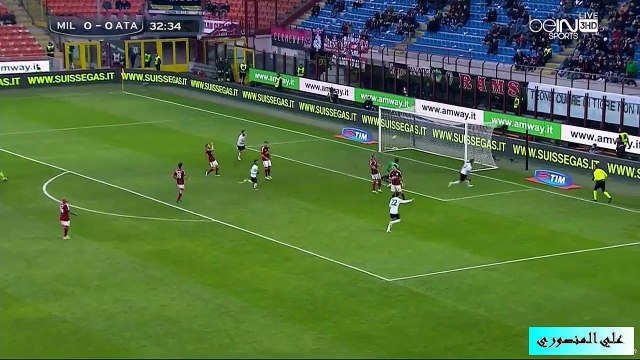 هدف اتلنتا على اي سي ميلان في الدوري الايطالي 18-1-2015
