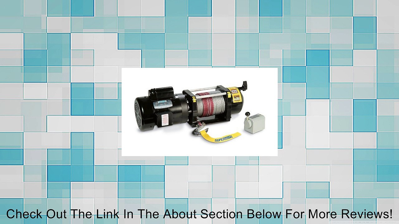 Superwinch 1730000 AC 3000 115-230VAC, rated line pull 3,000 lb/1363 kg with switch & 100' of 5/16" wire rope, 60 Hz Review