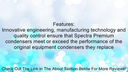Spectra Premium 7-4548 A/C Condenser for Buick Roadmaster Review
