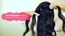 ★CUTE HAIRSTYLES HAIR TUTORIAL WITH TWIST-CROSSED CURLY HALF-UP UPDOS PONYTAIL FOR MEDIUM LONG H