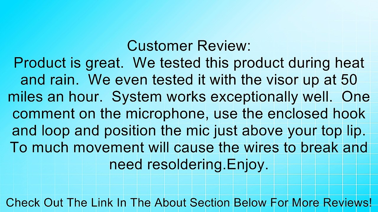 Midland AVPH1 Open Face Helmet Headset for Midland GMRS Review