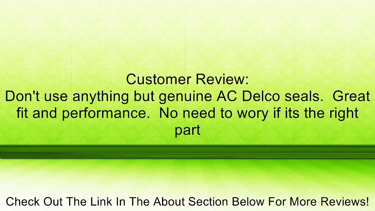 ACDelco 217-1379 Fuel Injector Seal Kit Review