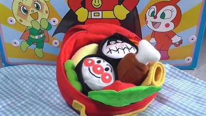 Anpanman playing kitchen アンパンマン おもちゃ ふわふわピクニックセット