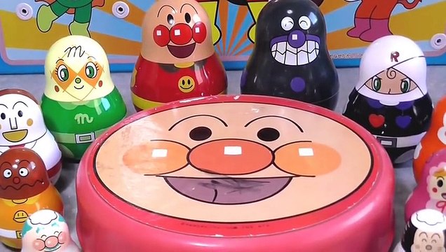 anpanman toys cartoon アンパンマン　おもちゃでアニメｗｗ　マトリョーシカで相撲対決！
