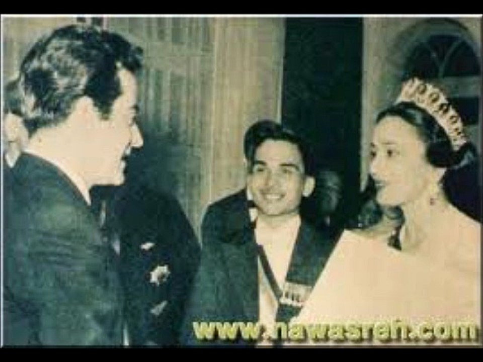 فريد الأطرش في حفل زواج الملك حسين يغني الأغاني ♥ نورا نورا ♥ أنا وأنت لوحدنا ♥ وياك ♥ جميل جمال