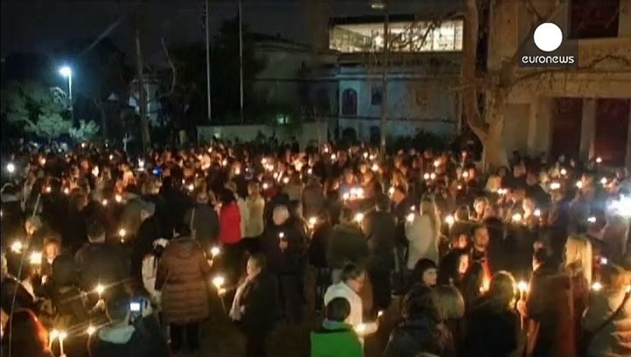 Atina'da Elgin Mermerleri için protesto eylemi