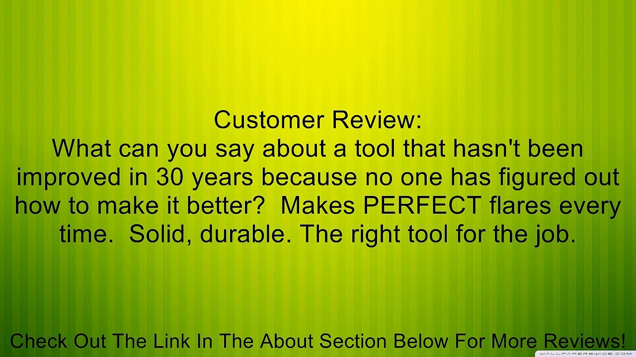 Deluxe Flaring Tool Review