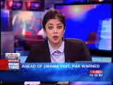 Ahead of Obama visit, Pakistan warned