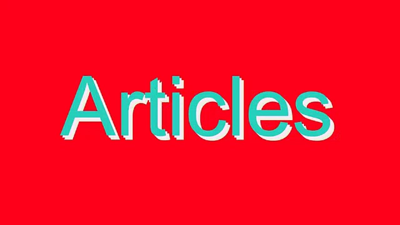 How to Pronounce Articles