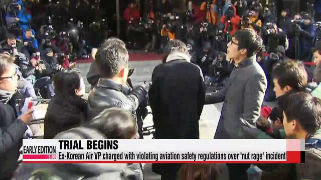 Trial begins for ex-Korean Air VP over 'nut rage' incident