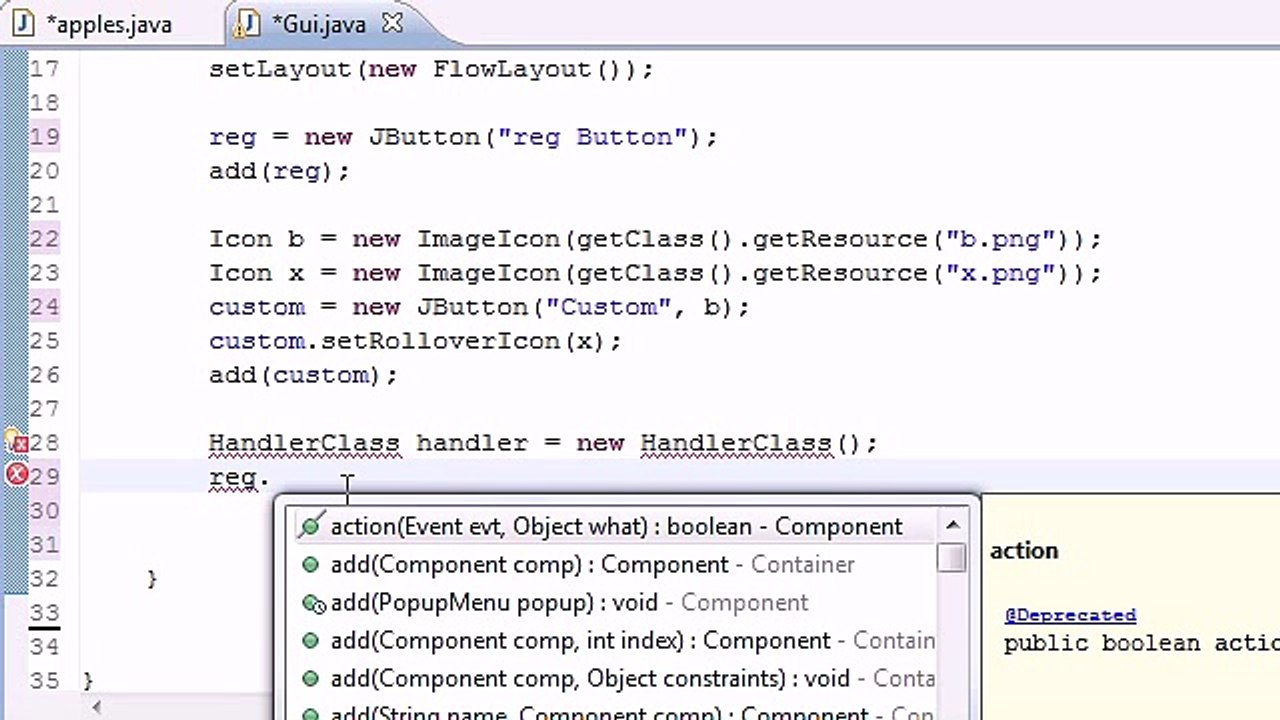 Java Programming Tutorial - 63 - JButton Final Program