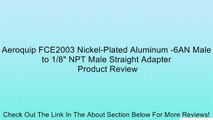 Aeroquip FCE2003 Nickel-Plated Aluminum -6AN Male to 1/8