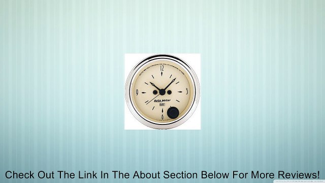 Auto Meter 1885 Antique Beige Clock Review