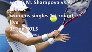 watch Sharapova vs Martic live online