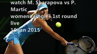 aus open Sharapova vs Martic live 2015