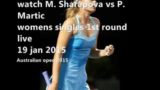 watch Sharapova vs Martic live match