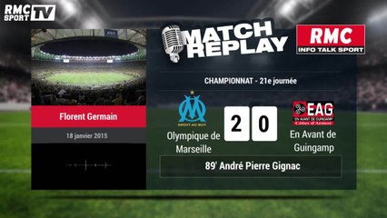 OM-EAG (2-1) : le Match Replay avec le son de RMC Sport