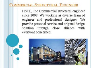 Commercial Structural Engineer by HCSE