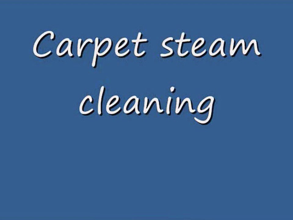 Carpet steam cleaning