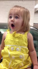 Baby's priceless reaction after hearing car alarm