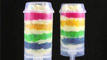 Rainbow Cake Push Pops! How To Make a Rainbow Cake Shooter - A Cupcake Addiction Decorating Tutorial