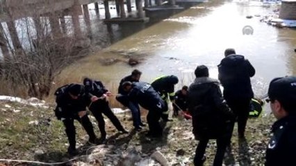 Sivas'ta Otomobil Kızılırmak'a Düştü: 1 Yaralı