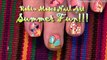 Short Nail Art Design Tutorial   DIY Summer Nails Project