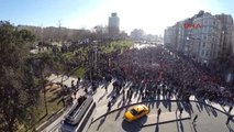 Taksim'de Toplanan Kalabalık Agos'a Yürüdü