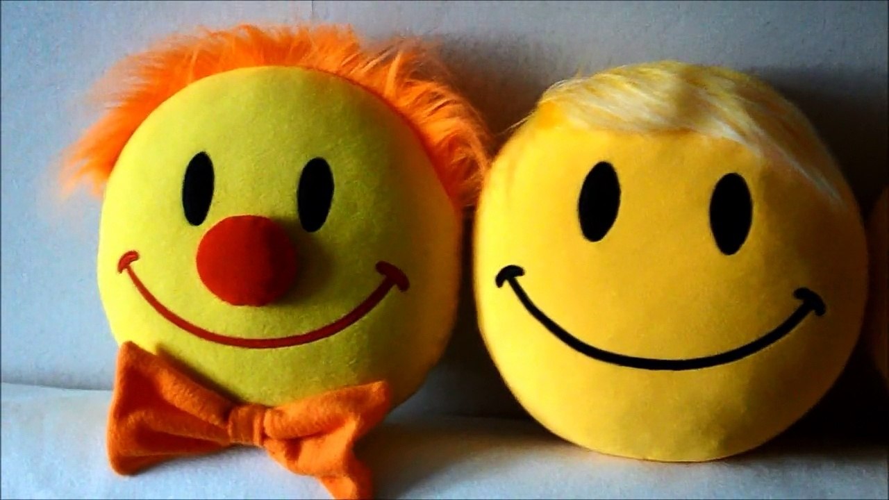 Handmade pillows Clown and smiley face