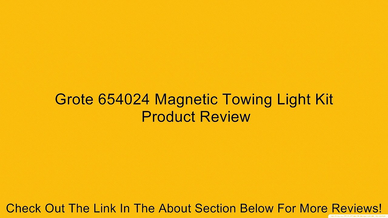 Grote 654024 Magnetic Towing Light Kit Review