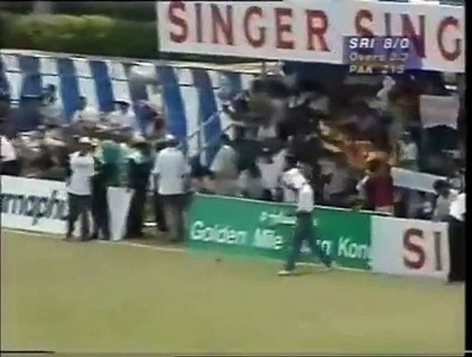 Jayasuriya's 50 in 17 balls Vs Pakistan 1995/96.