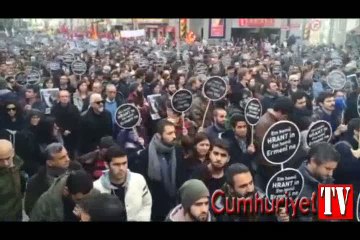 Binlerce kişi Hrant için yürüdü