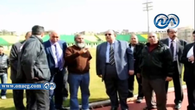 محافظ القليوبية فى جولة تفقدية لـ استاد بنها الرياضي