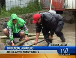 Torrencial aguacero provocó inundaciones en Cuenca