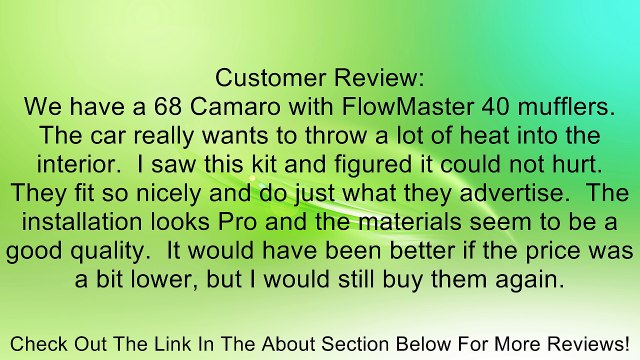 Flowmaster 51017 Heat Shield Kit For Super 50 Series/Performance Muffler Review