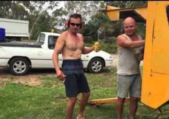 Man Versus Industrial Air Compressor