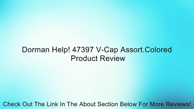 Dorman Help! 47397 V-Cap Assort.Colored Review