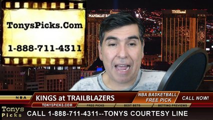 Download Video: Portland Trailblazers vs. Sacramento Kings Free Pick Prediction NBA Pro Basketball Odds Preview 1-19-2015