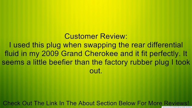 Dorman HELP! 65293 Differential Plug Review