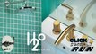 Rubinet H2O Bathroom Faucet with Lever or Cylindrical Handles